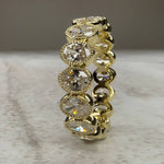 Golden Hour Oval Band angled view