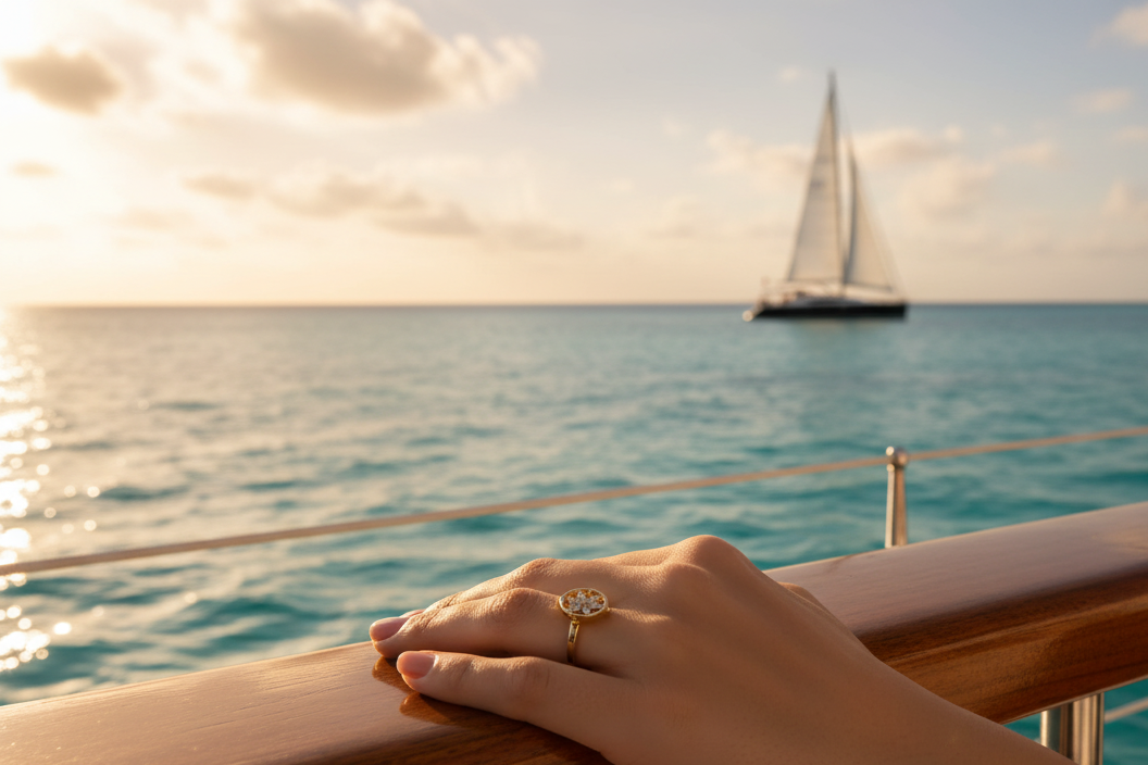 The Traveler ring editorial sailing moment